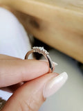 Emerald Cut Sterling Silver Ring - view 8