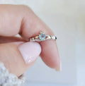 Sterling Silver Claddagh Aquamarine Ring - view 6