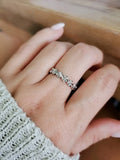 Hawaiian Frangipani Plumeria Sterling Silver Ring - view 4