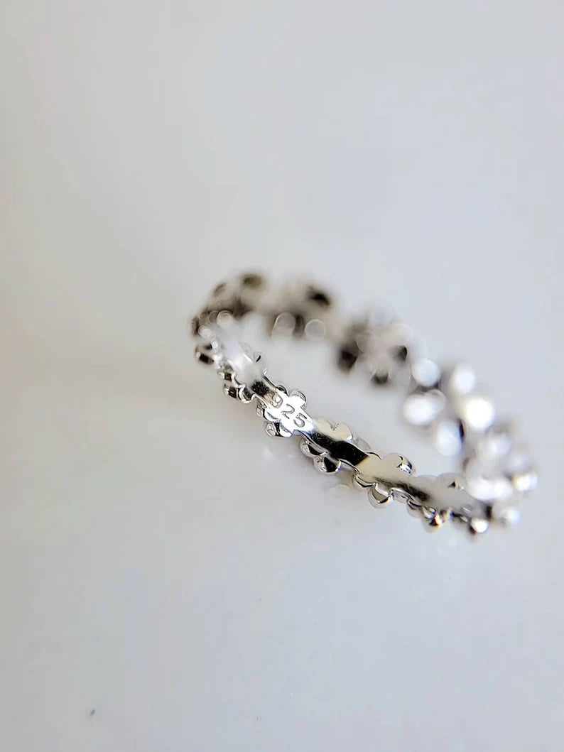 Hawaiian Frangipani Plumeria Sterling Silver Ring - view 5
