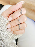 Sterling Silver 925 Dainty Ring Set - view 8