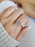 Eye of Horus Ra Sterling Silver Ring - view 6