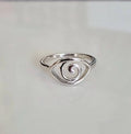 Eye of Horus Ra Sterling Silver Ring - view 4