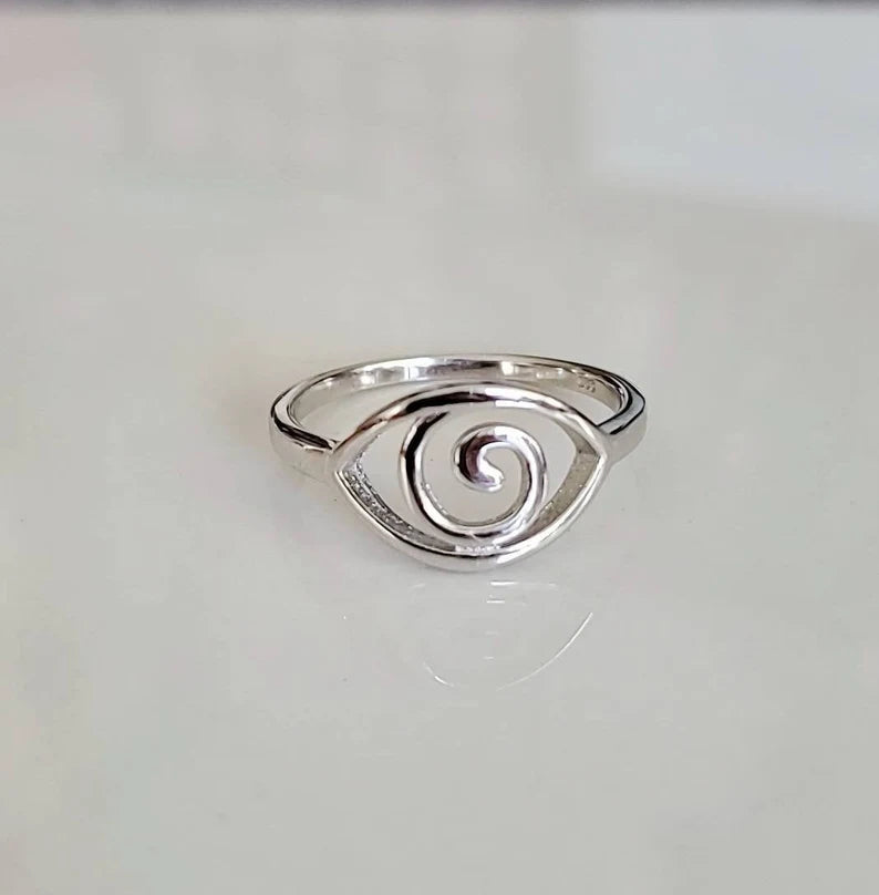 Eye of Horus Ra Sterling Silver Ring - view 4