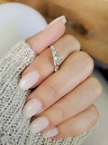 Sterling Silver Claddagh Aquamarine Ring - view 5