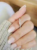 Emerald Cut Sterling Silver Ring - view 4