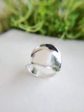 Sterling Silver Concave Chunky Ring - view 9