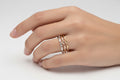 Sterling Silver Gold, Rose Gold or Silver 2mm Twisted Band - view 6