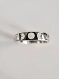 Sterling Silver Moon Phases Ring - view 2