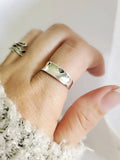 Sterling Silver 925 Small Concave Ring - view 6
