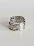 Sterling Silver 925 Chunky Wide Band Ring - view 3
