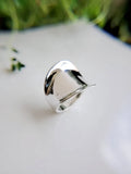 Sterling Silver Concave Chunky Ring - view 7