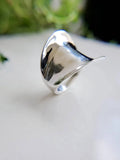 Sterling Silver Concave Chunky Ring - view 6