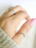 Sterling Silver Chevron Set Ring - view 6
