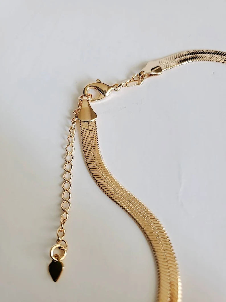 18K Gold Filled Herringbone Chain - view 6