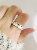 Sterling Silver 925 Small Concave Ring - view 7