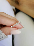 Emerald Cut Sterling Silver Ring - view 2