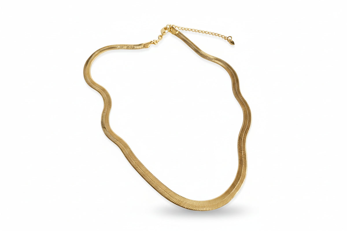 18K Gold Filled Herringbone Chain