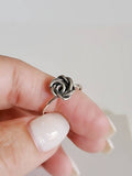 Flower Sterling Silver Statement Ring - view 9
