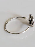 Flower Sterling Silver Statement Ring - view 4