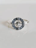 Sterling Silver Compass Nautical Ring