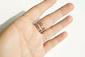 Multi Stack Layered Sterling Silver Ring - view 5