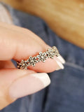 Sterling Silver Eternity Flower Ring - view 4