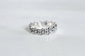 Sterling Silver Eternity Flower Ring