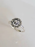Sterling Silver Compass Nautical Ring - view 3