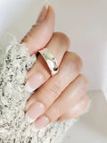 Sterling Silver 925 Small Concave Ring - view 4
