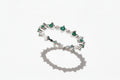 Sterling Silver Emerald Eternity Ring - view 4