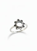 Sun Flower Sterling Silver Ring