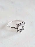 Sun Flower Sterling Silver Ring - view 7