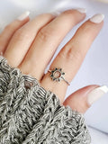 Sun Flower Sterling Silver Ring - view 2