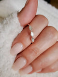 Sterling Silver Marquise Mother of Pearl Ring - view 7