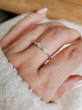 Sterling Silver Marquise Mother of Pearl Ring - view 5