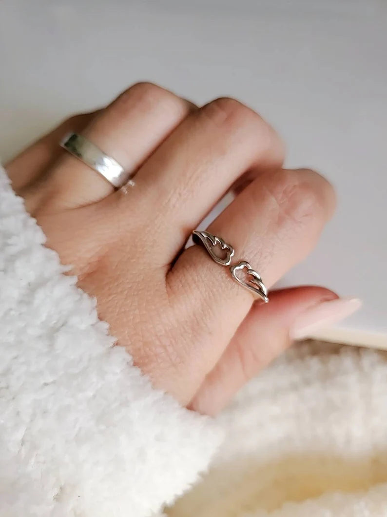 Sterling Silver 925 Wings Ring - view 9