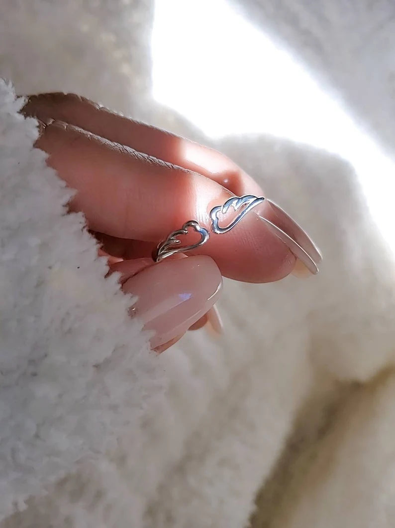 Sterling Silver 925 Wings Ring - view 2