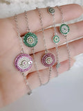 Sterling Silver Mandala Adjustable Charm Bracelet - view 5