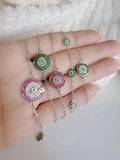 Sterling Silver Mandala Adjustable Charm Bracelet - view 6