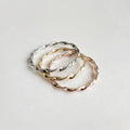 Sterling Silver Gold, Rose Gold or Silver 2mm Twisted Band - view 5