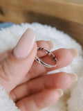 Sterling Silver 925 Minimalist Link Chain Ring - view 9