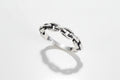 Sterling Silver 925 Minimalist Link Chain Ring - view 4