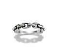 Sterling Silver 925 Minimalist Link Chain Ring