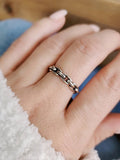 Sterling Silver 925 Minimalist Link Chain Ring - view 5