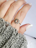 Sun Flower Sterling Silver Ring - view 9