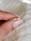 Sterling Silver Marquise Mother of Pearl Ring - view 2