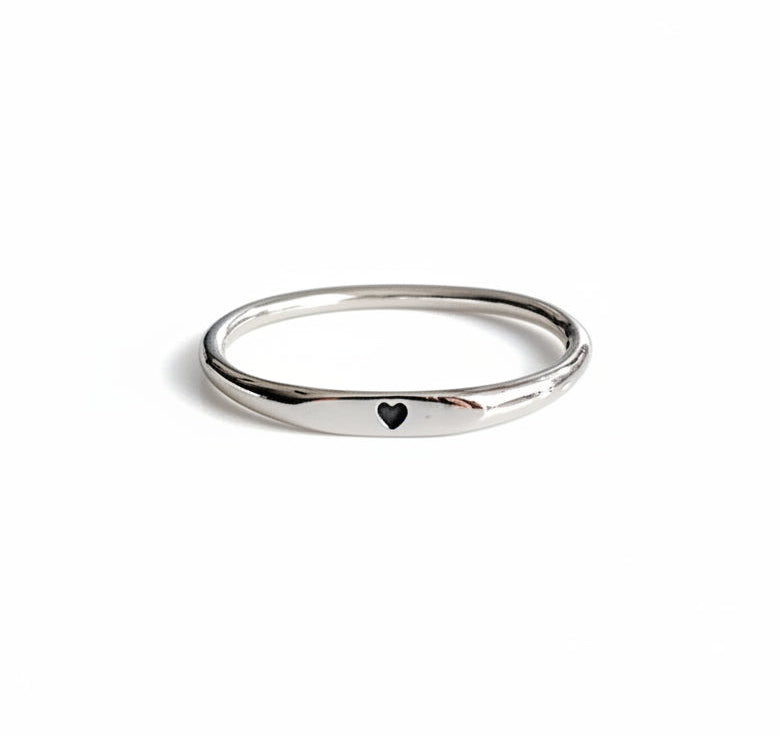 Sterling Silver Dainty Heart Ring