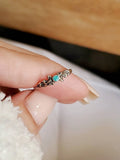 Sterling Silver Dainty Turquoise Ring - view 5