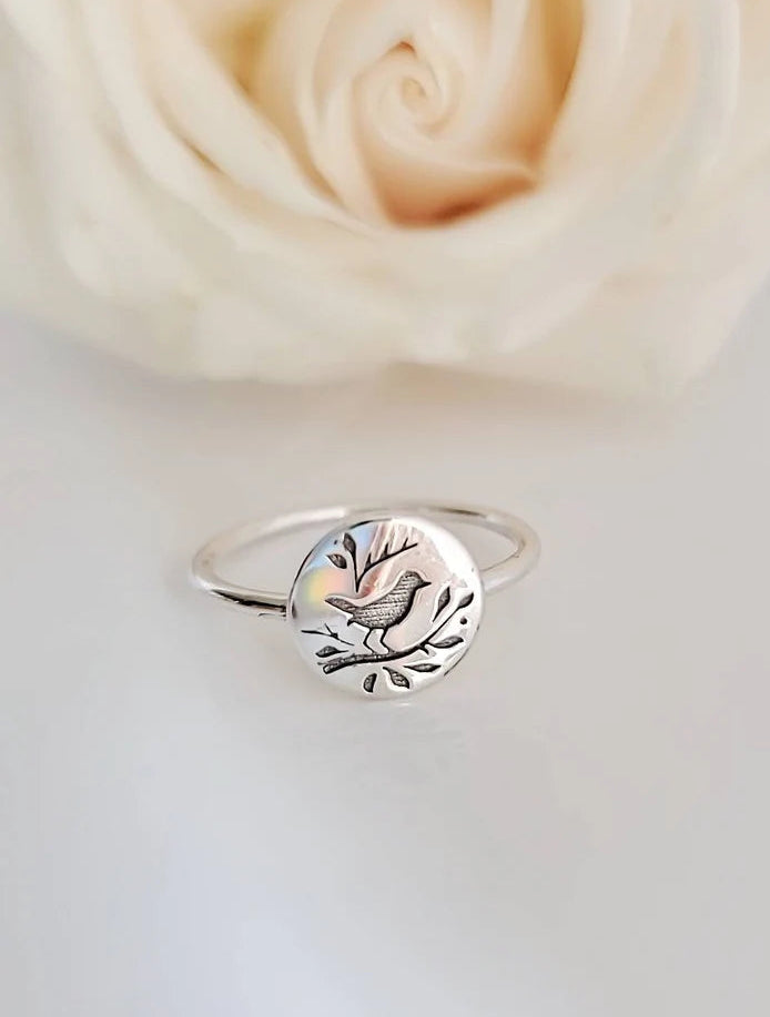 Sterling Silver 925 Songbird Ring - view 4